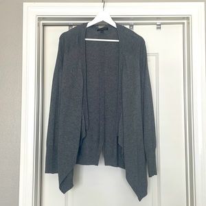 Lightweight open front waterfall sweater